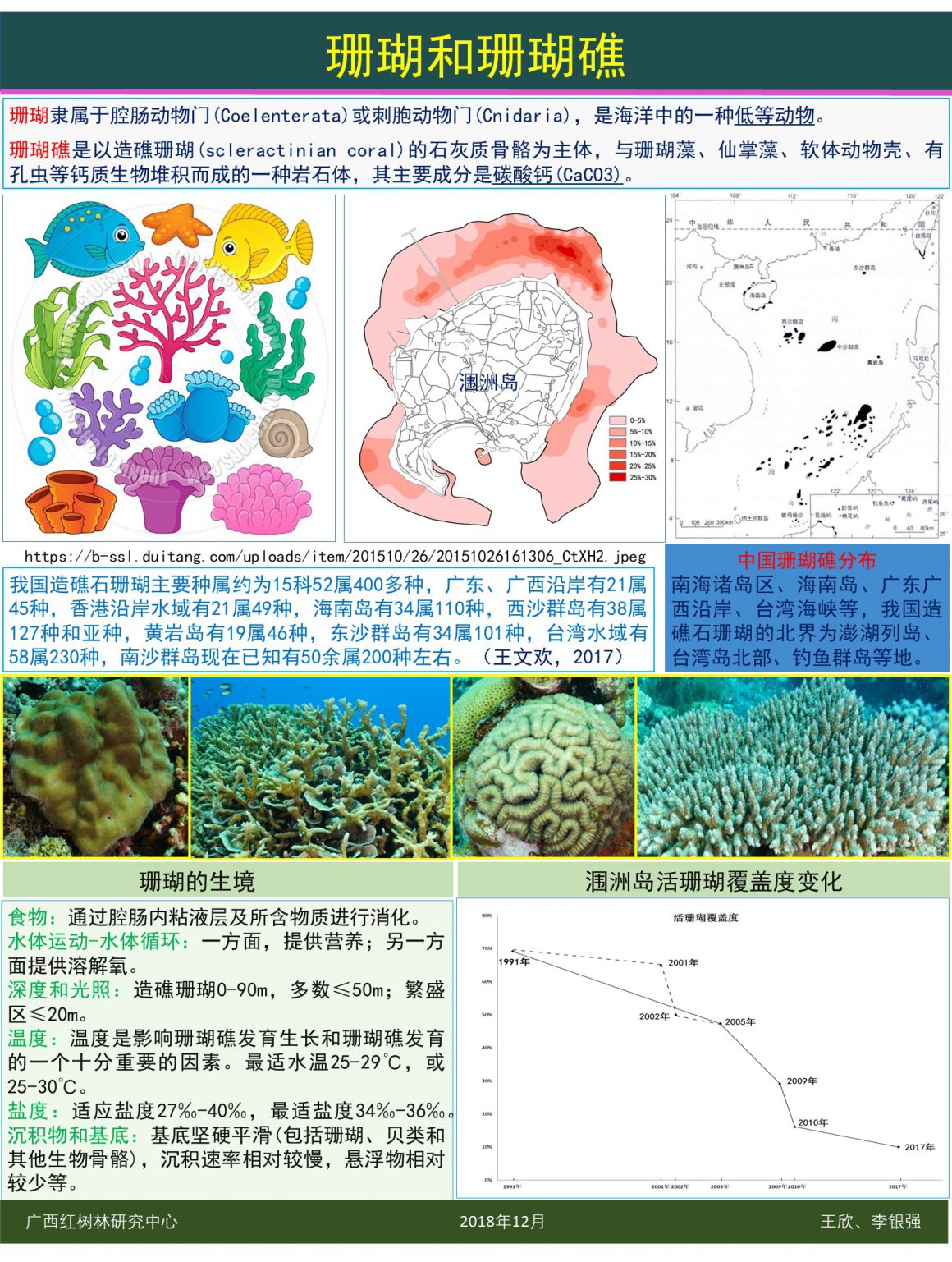 珊瑚和珊瑚礁