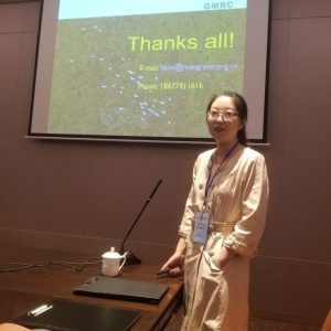 Dr. Liao Xin participate ‘International Conference on the Cambrian Explosion (ICCE-2019)’